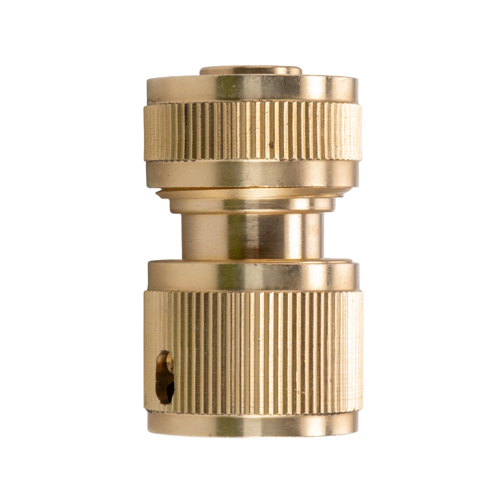 Three Way Tap Splitter Brass 3/4" BSP with Quick Connect and Hose Fittings