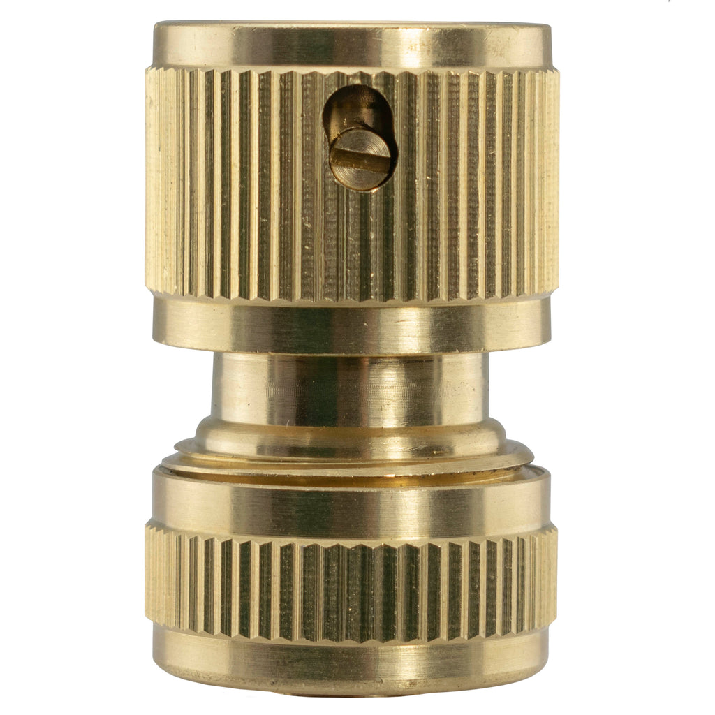 Water Butt Connector 3/4" BSP with BSPF-Quick Connect Valve & Hose Connector Brass