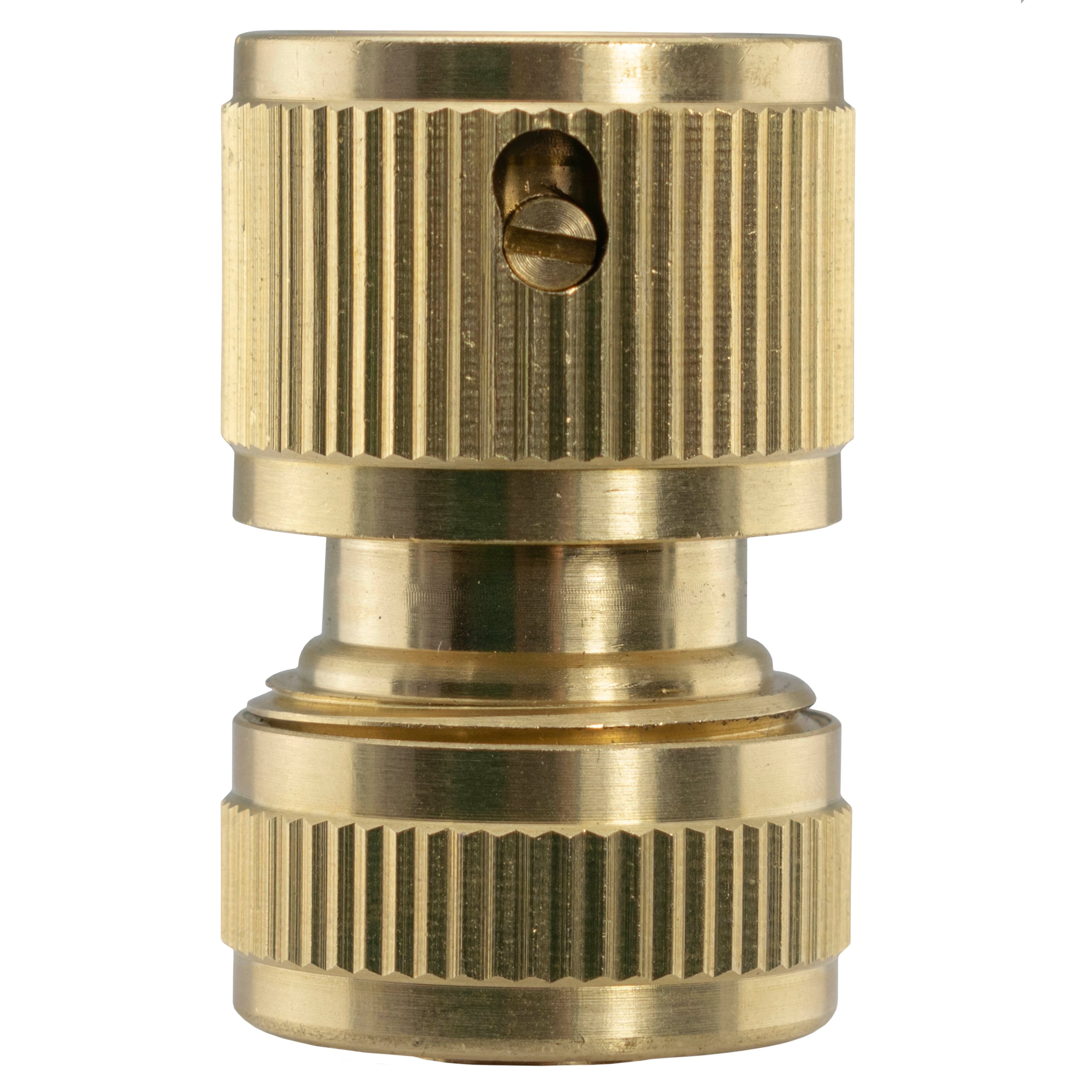 3/4" BSPF Thread Quick Connect Valve with Hose Connector Brass