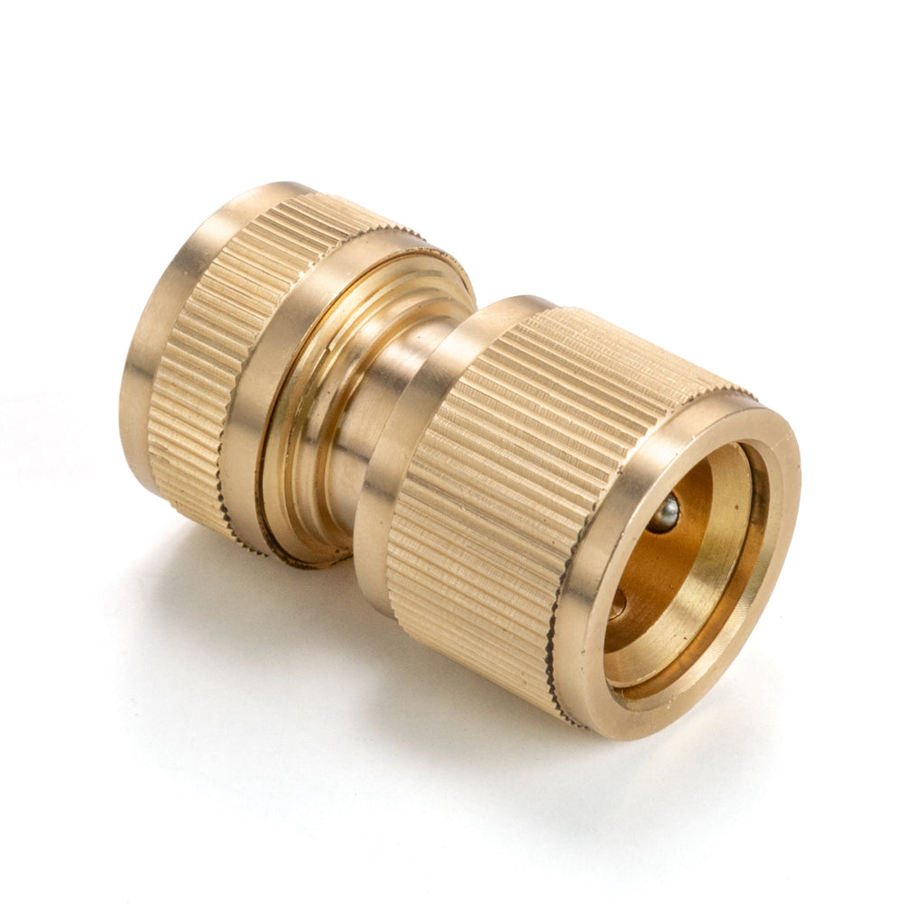 Premium Garden Hose Yellow with Brass Hose Connectors