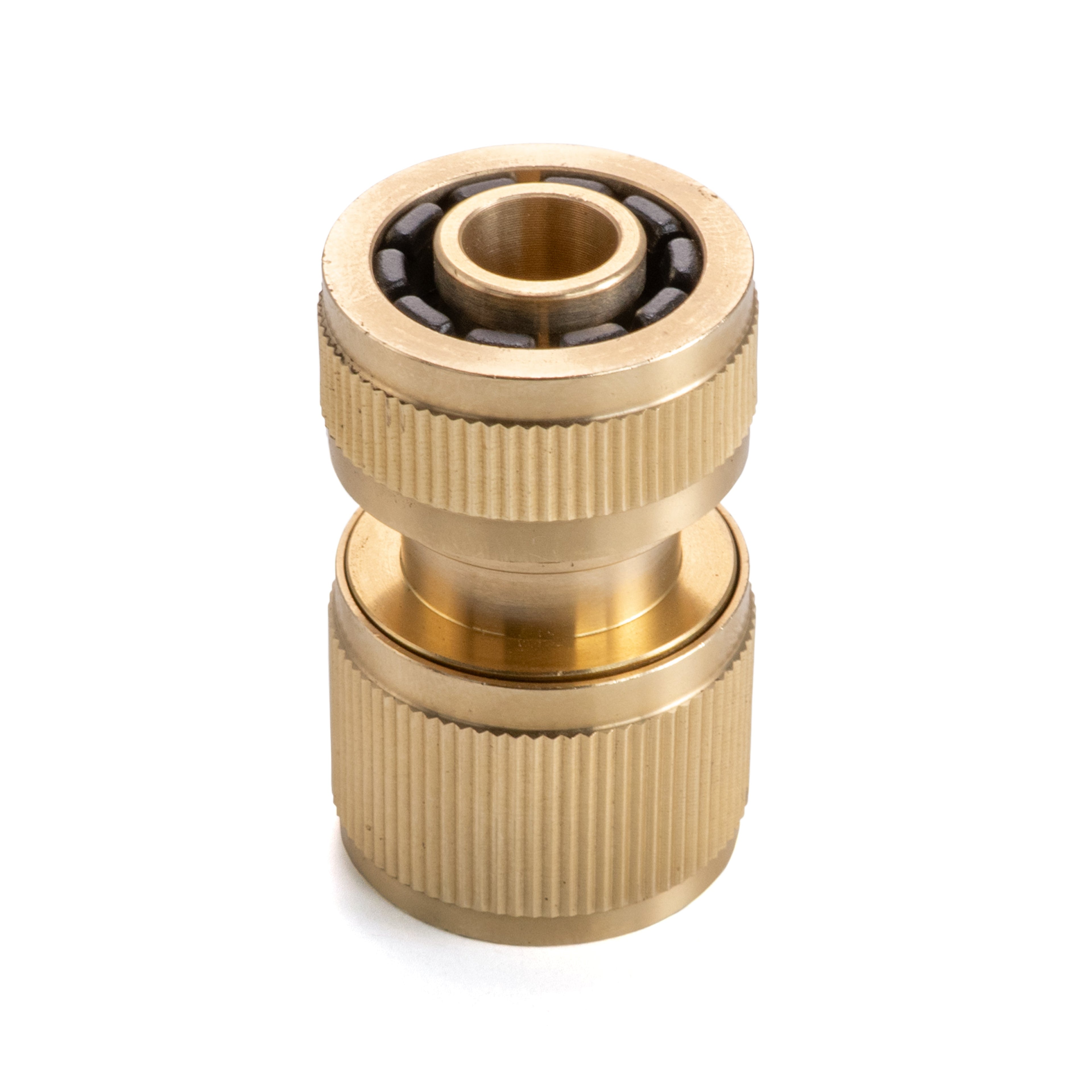 Three Way Tap Splitter Brass 3/4" BSP with Quick Connect and Hose Fittings