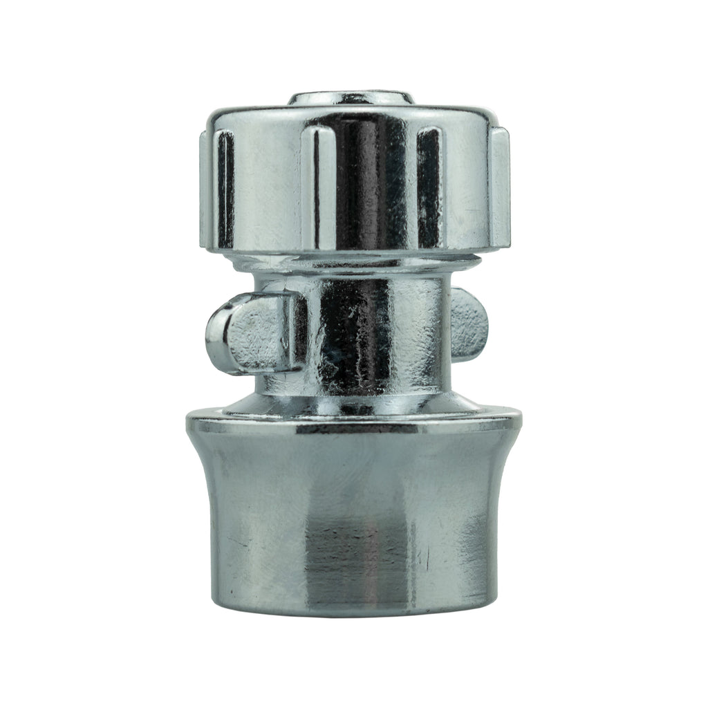 IBC 2” S60X6 Cap with BSPF Thread-Quick Connect Male Valve and Hose Connector Zinc