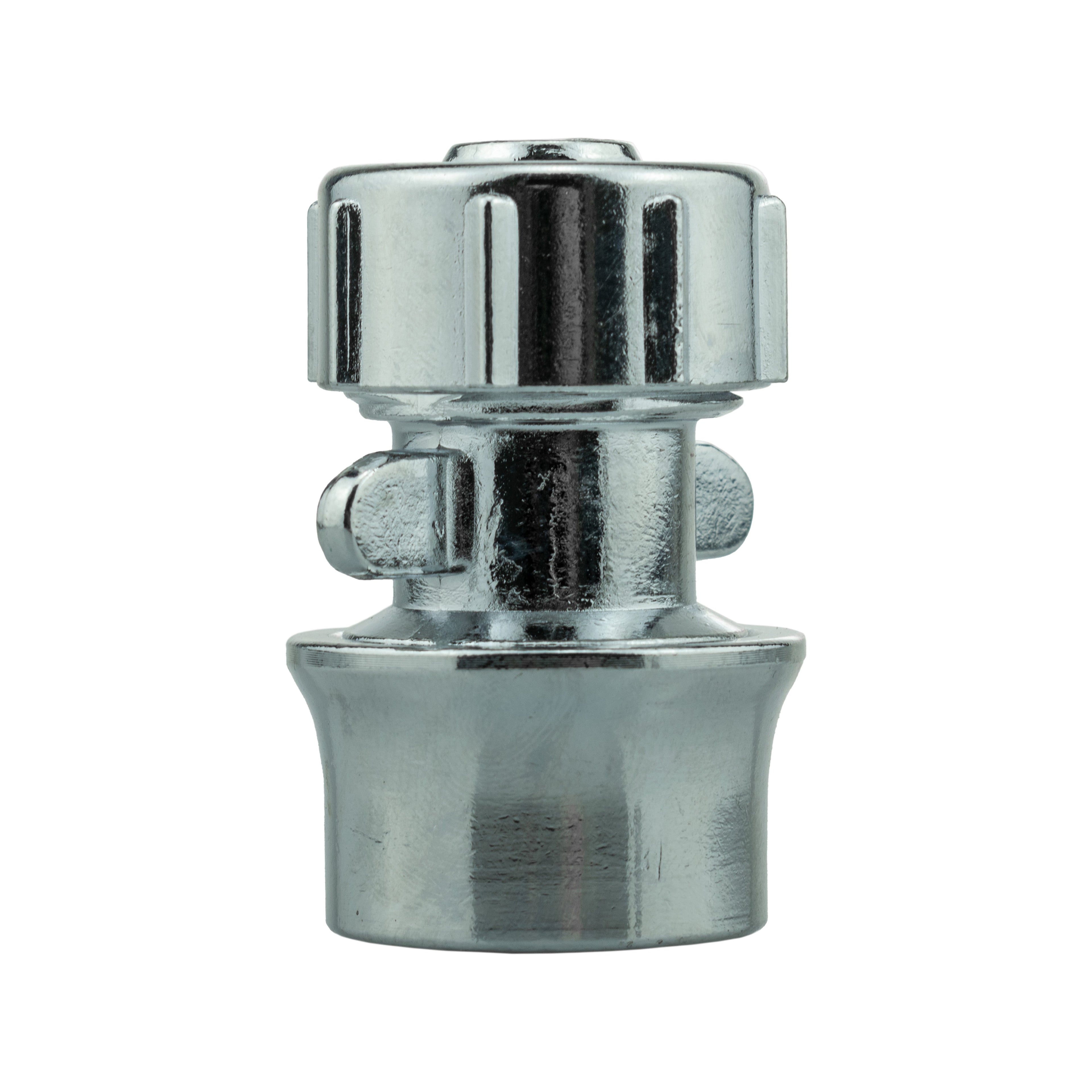 20mm MDPE Straight with BSPF-Quick Connect Valve & Hose Connector Zinc