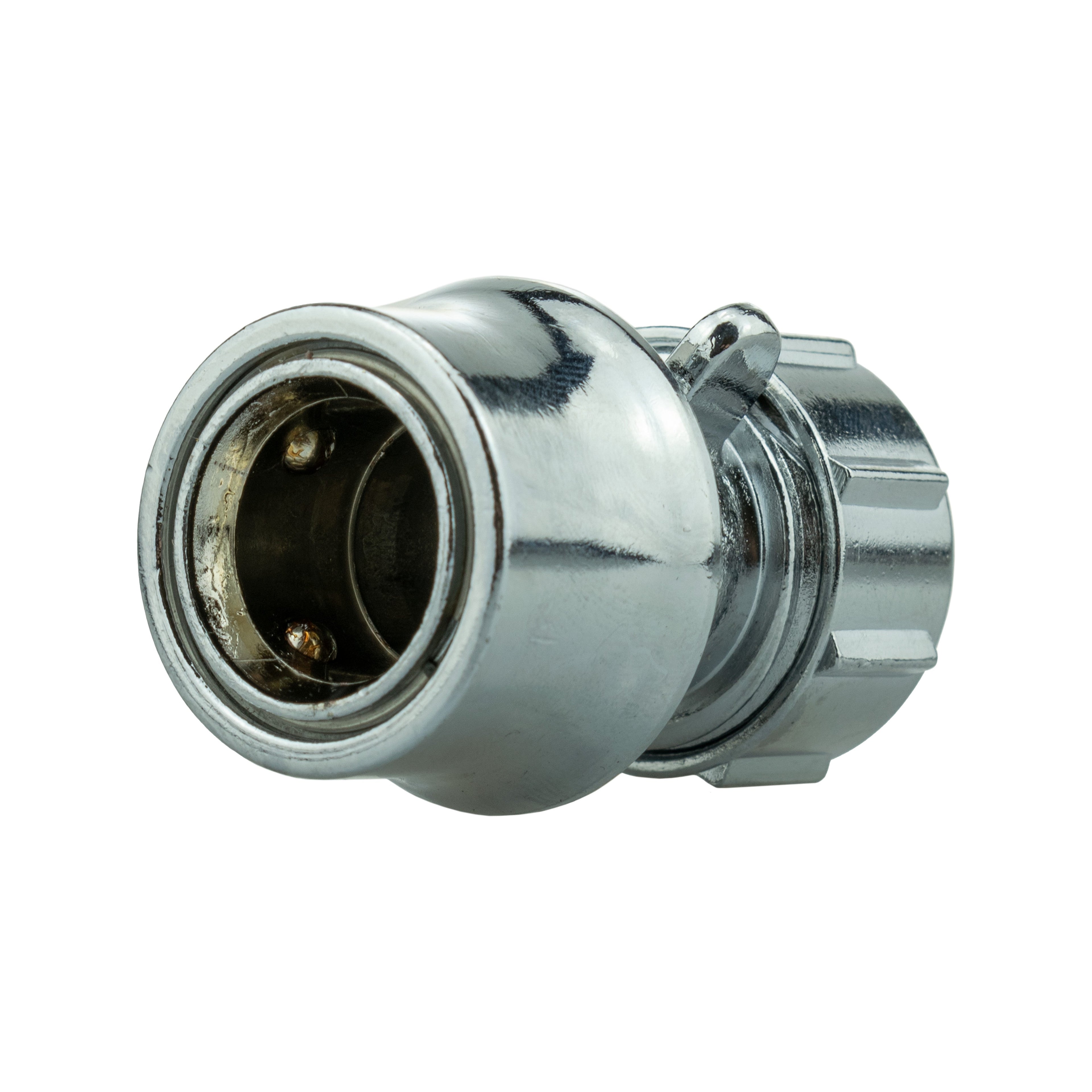 IBC 2” S60X6 Cap with Lever Valve, Click Lock and Hose Connector Zinc