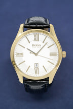 Hugo Boss Watch Classic Gold Plate White HB1513020