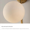Goldene Globus Wandleuchte - Luxus Schlafzimmer Wohnzimmer Leuchte