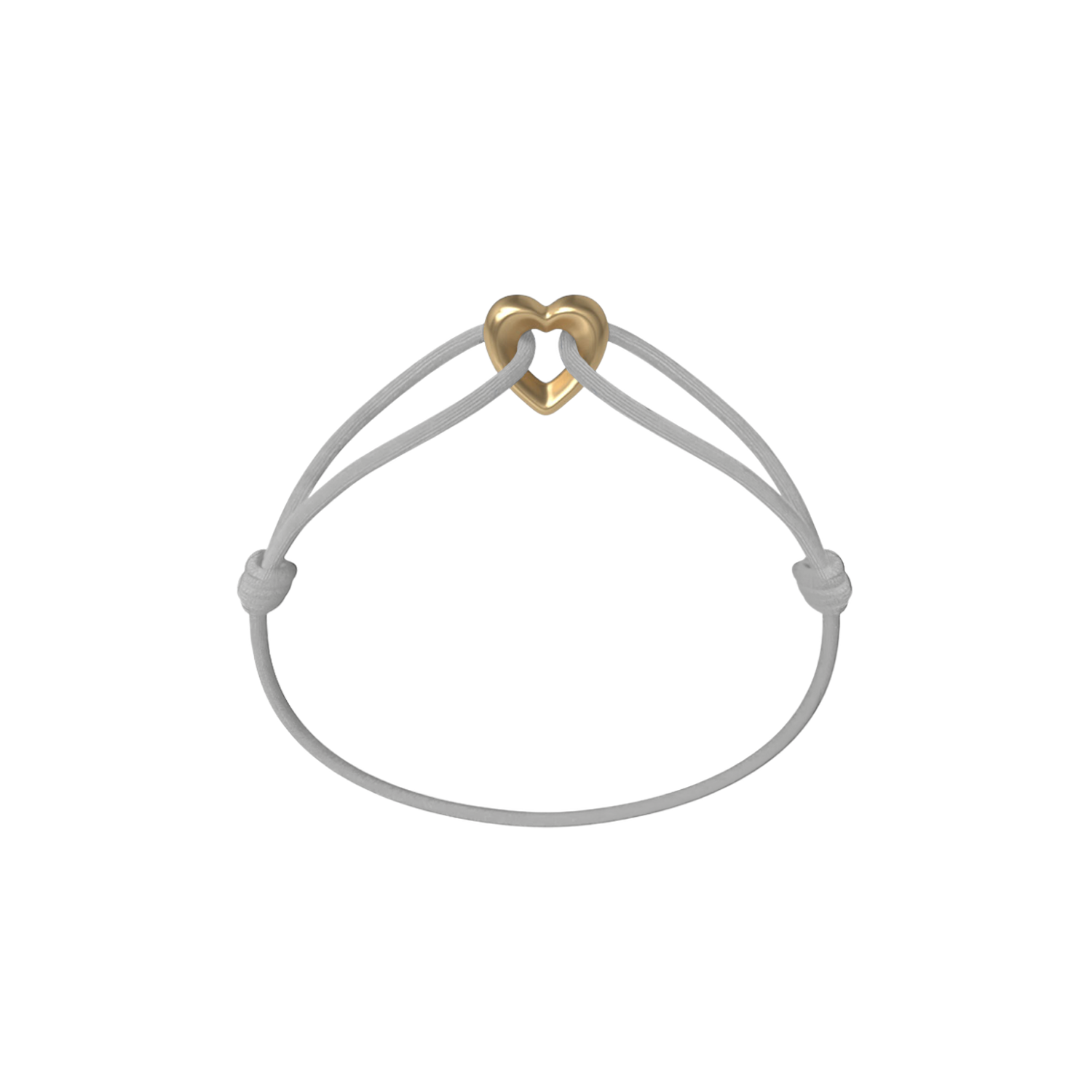 Golden Heart Kordelarmband