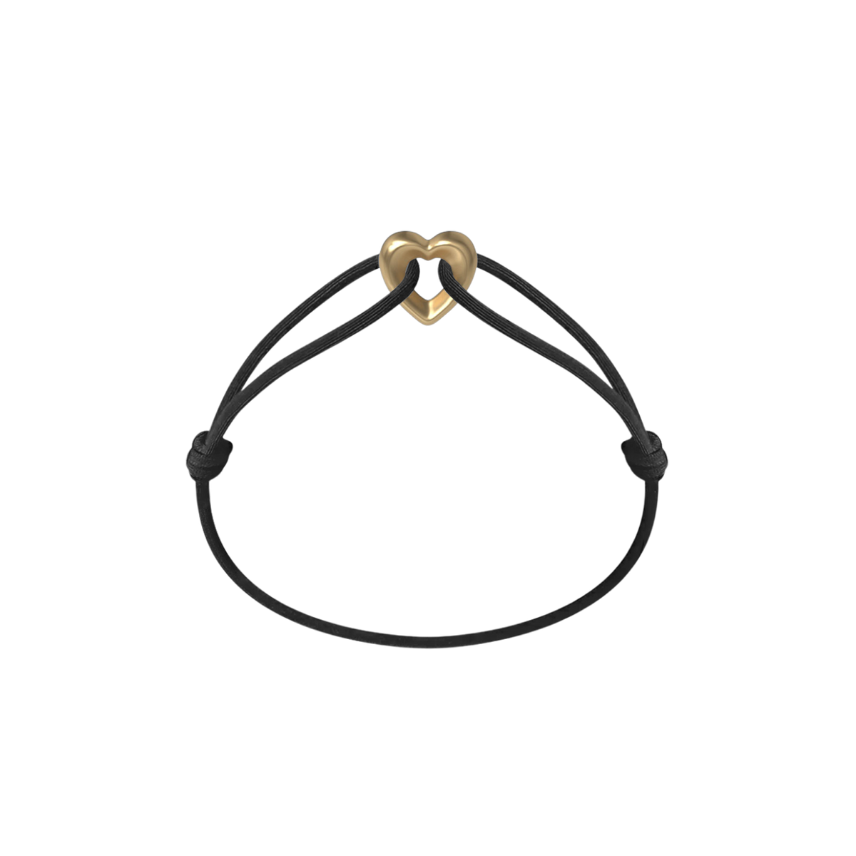 Golden Heart Kordelarmband