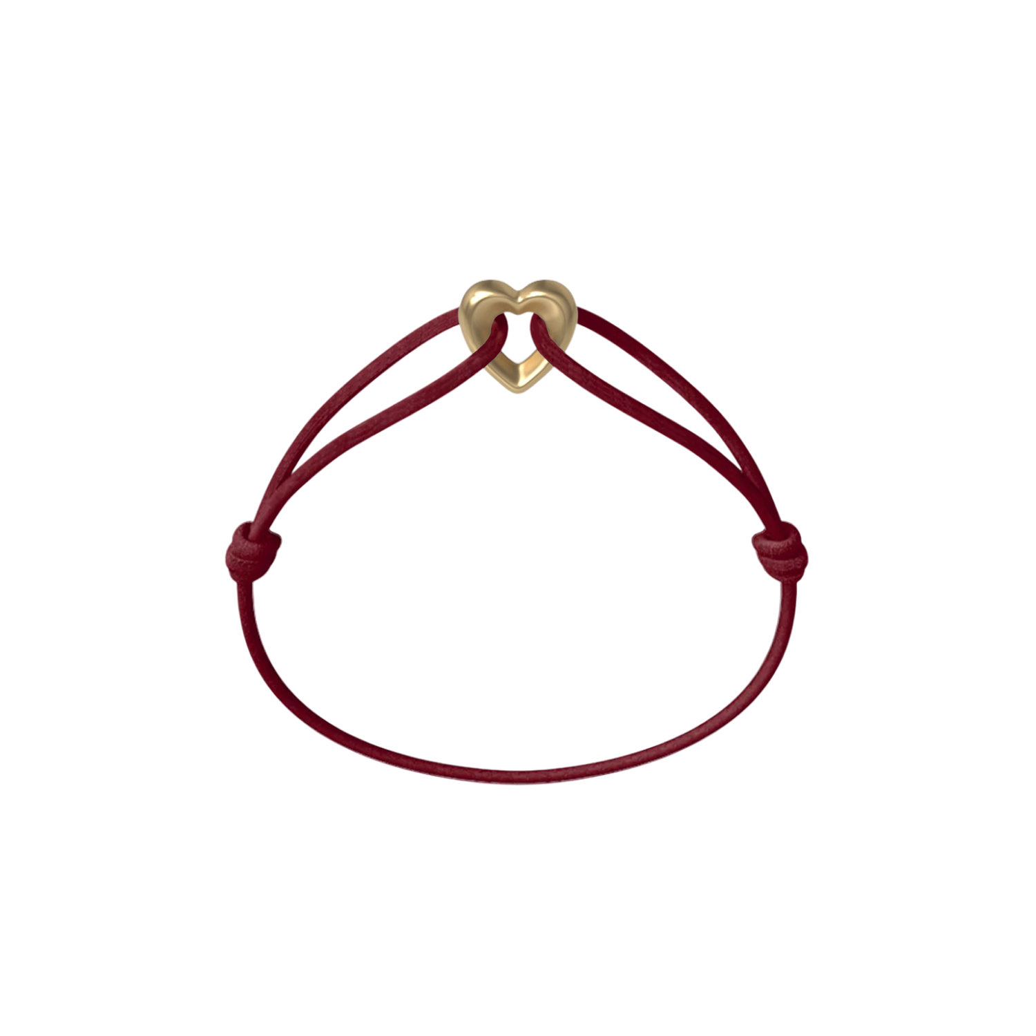 Golden Heart Kordelarmband