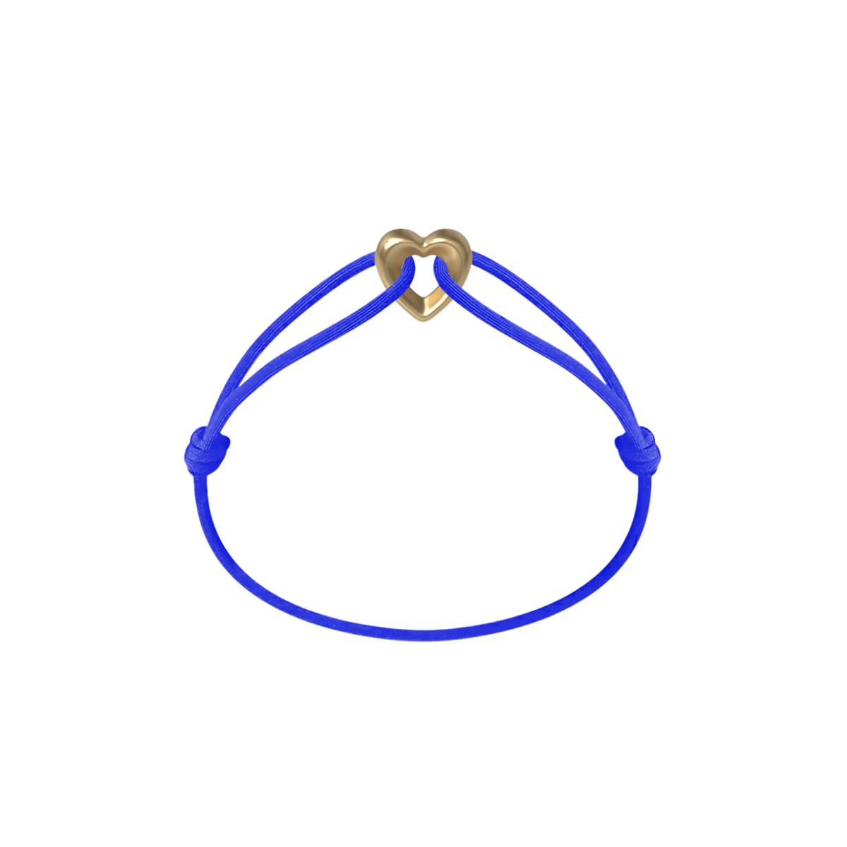 Golden Heart Kordelarmband