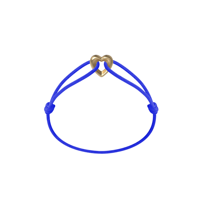 Golden Heart Cord Bracelet