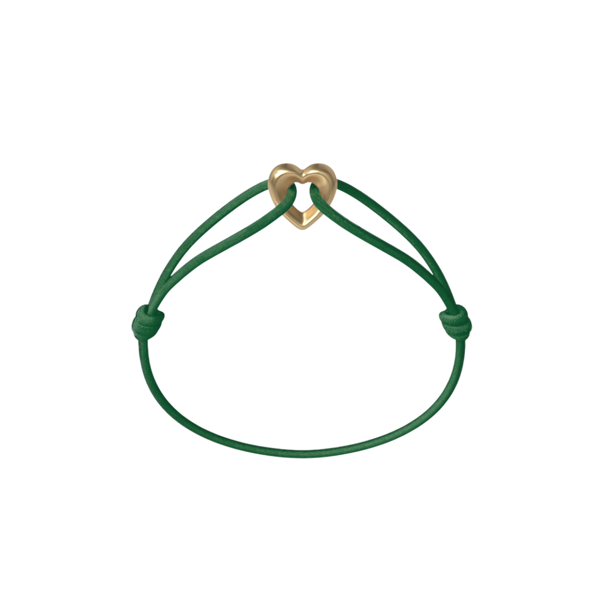 Golden Heart Kordelarmband