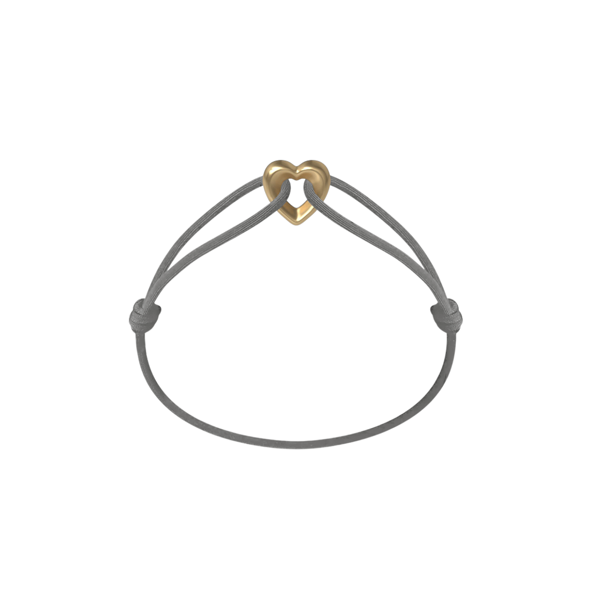 Golden Heart Kordelarmband
