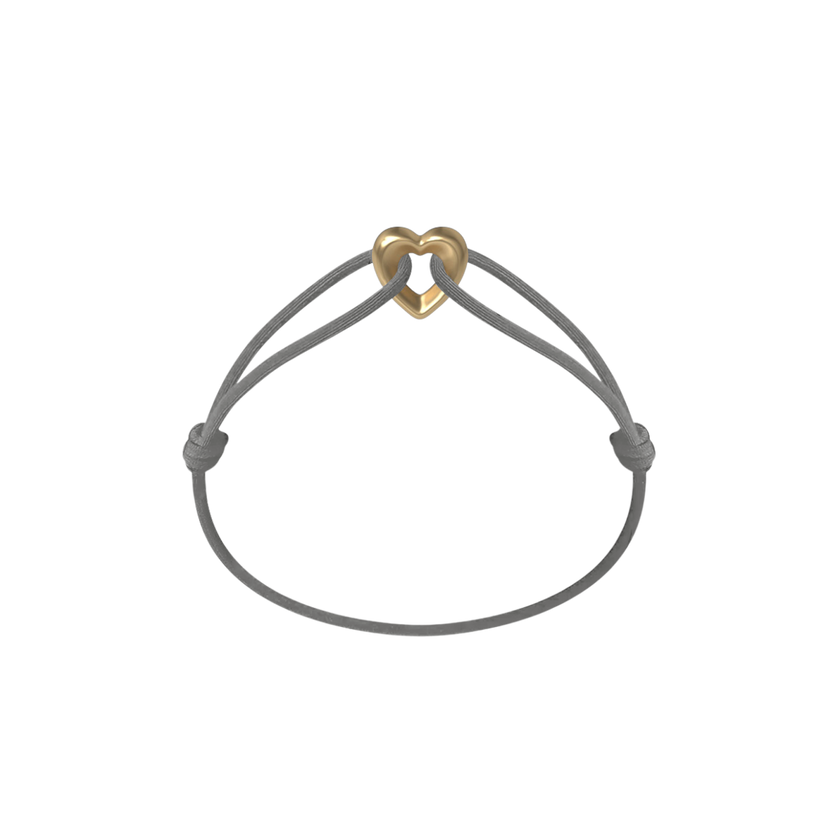 Golden Heart Kordelarmband