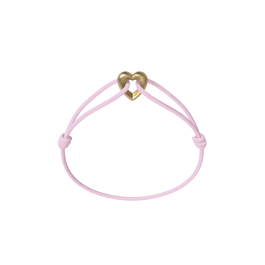 Golden Heart Cord Bracelet