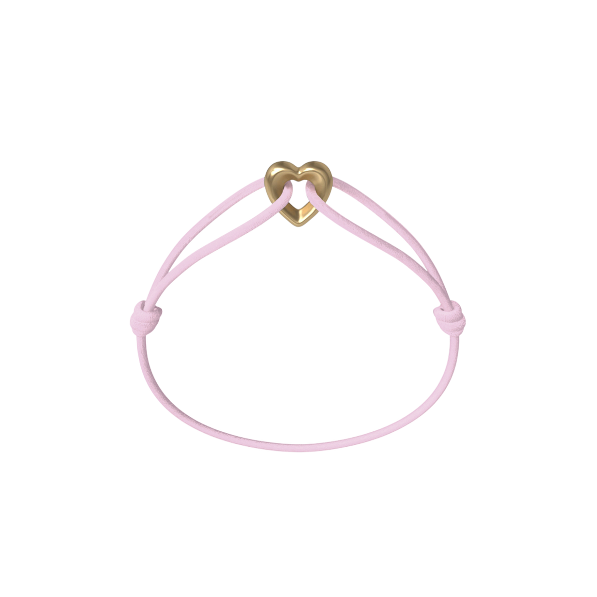 Golden Heart Kordelarmband