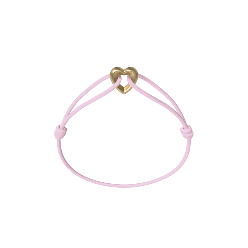 Golden Heart Kordelarmband