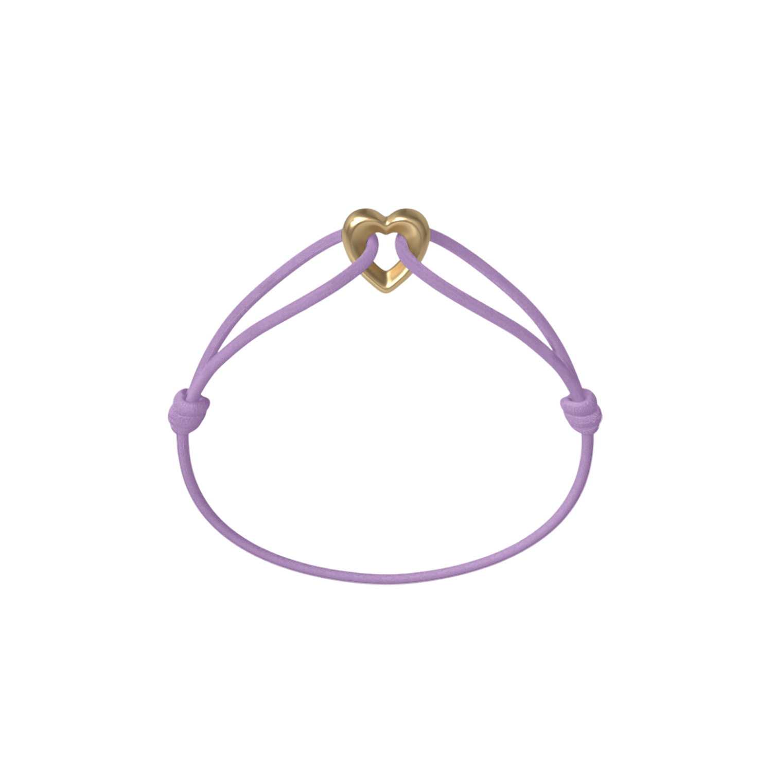 Golden Heart Kordelarmband