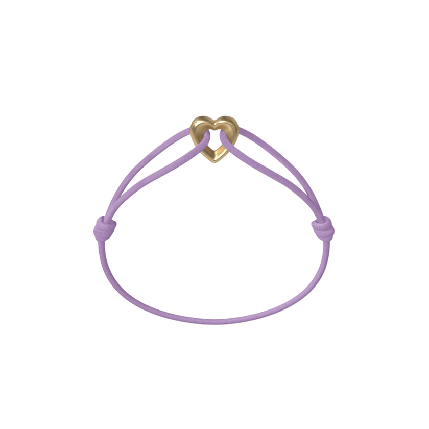 Golden Heart Kordelarmband