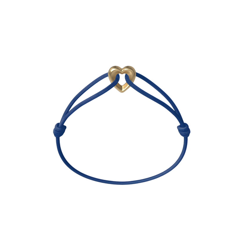 Golden Heart Kordelarmband