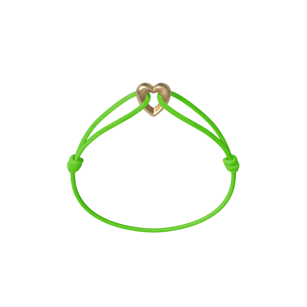 Golden Heart Kordelarmband