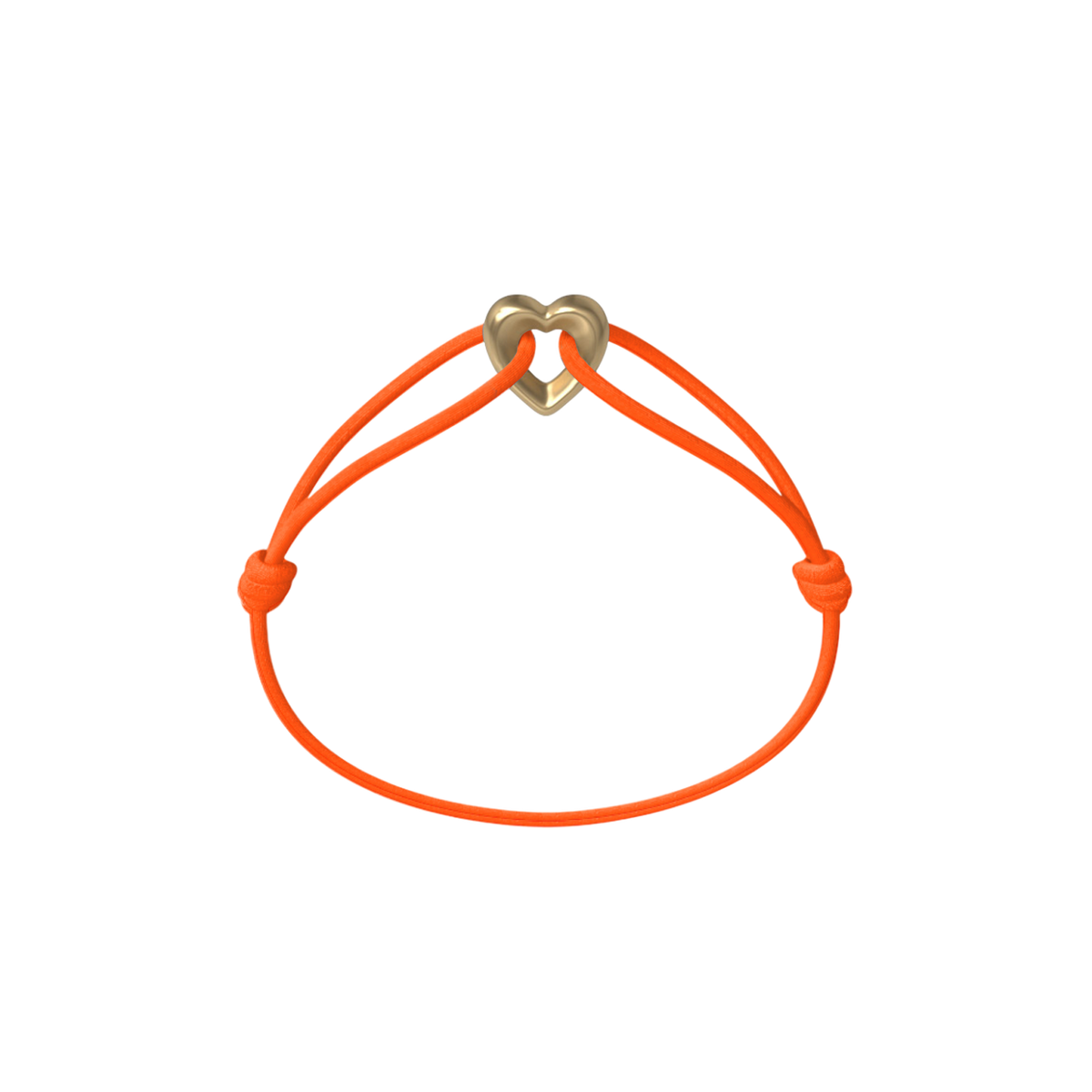 Golden Heart Kordelarmband