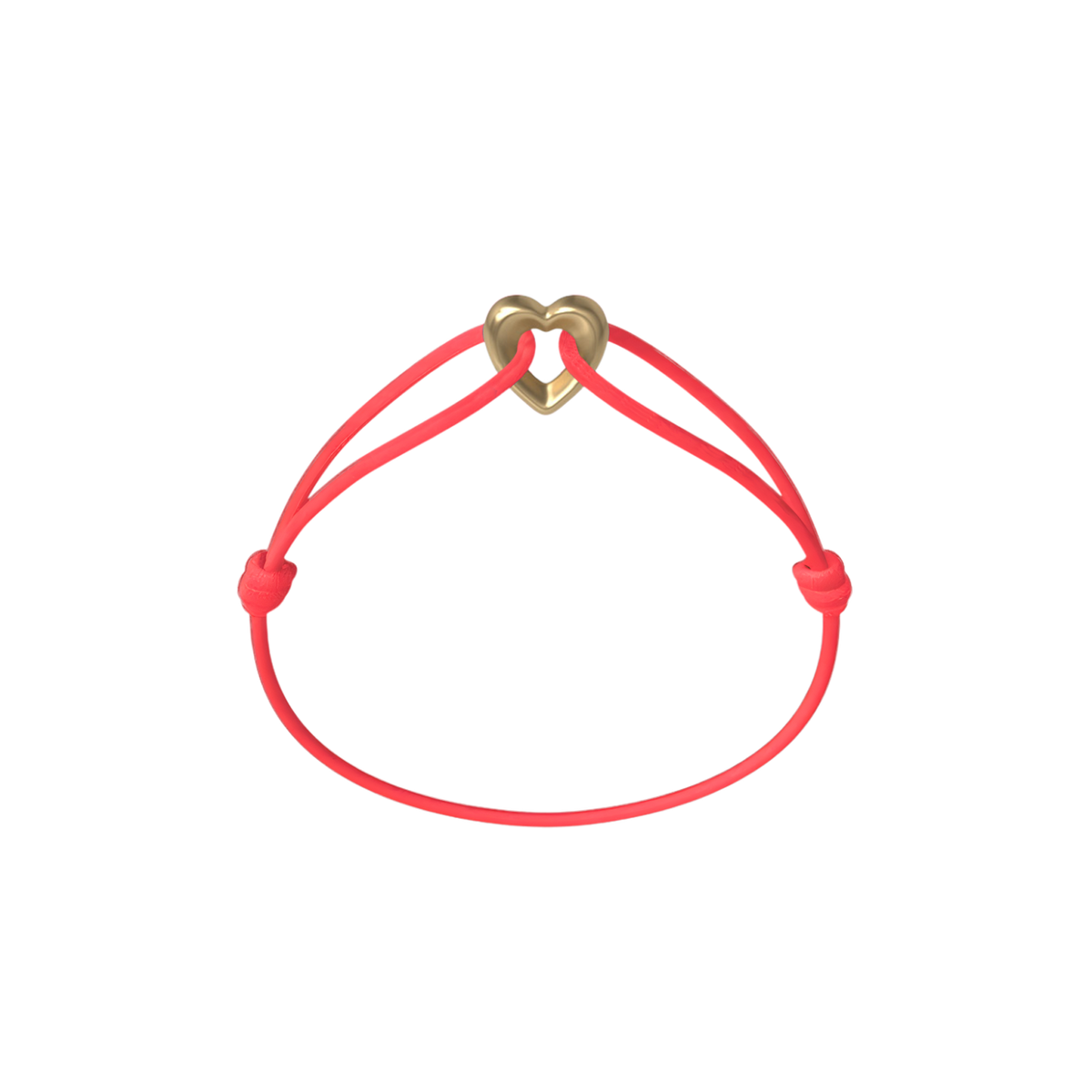 Golden Heart Kordelarmband