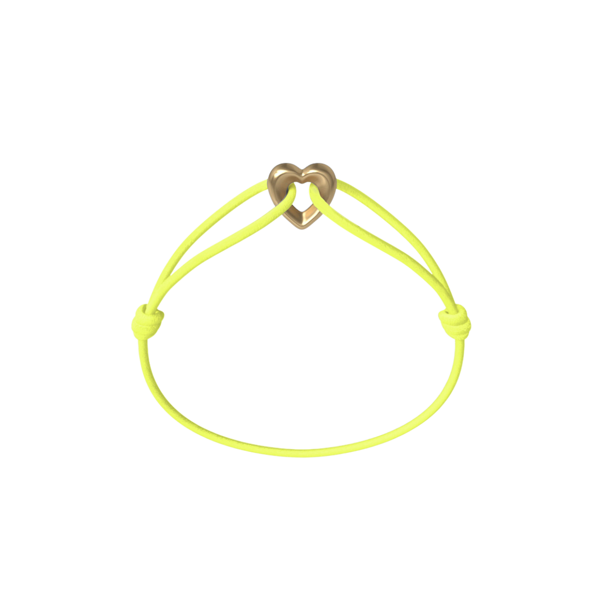 Golden Heart Kordelarmband