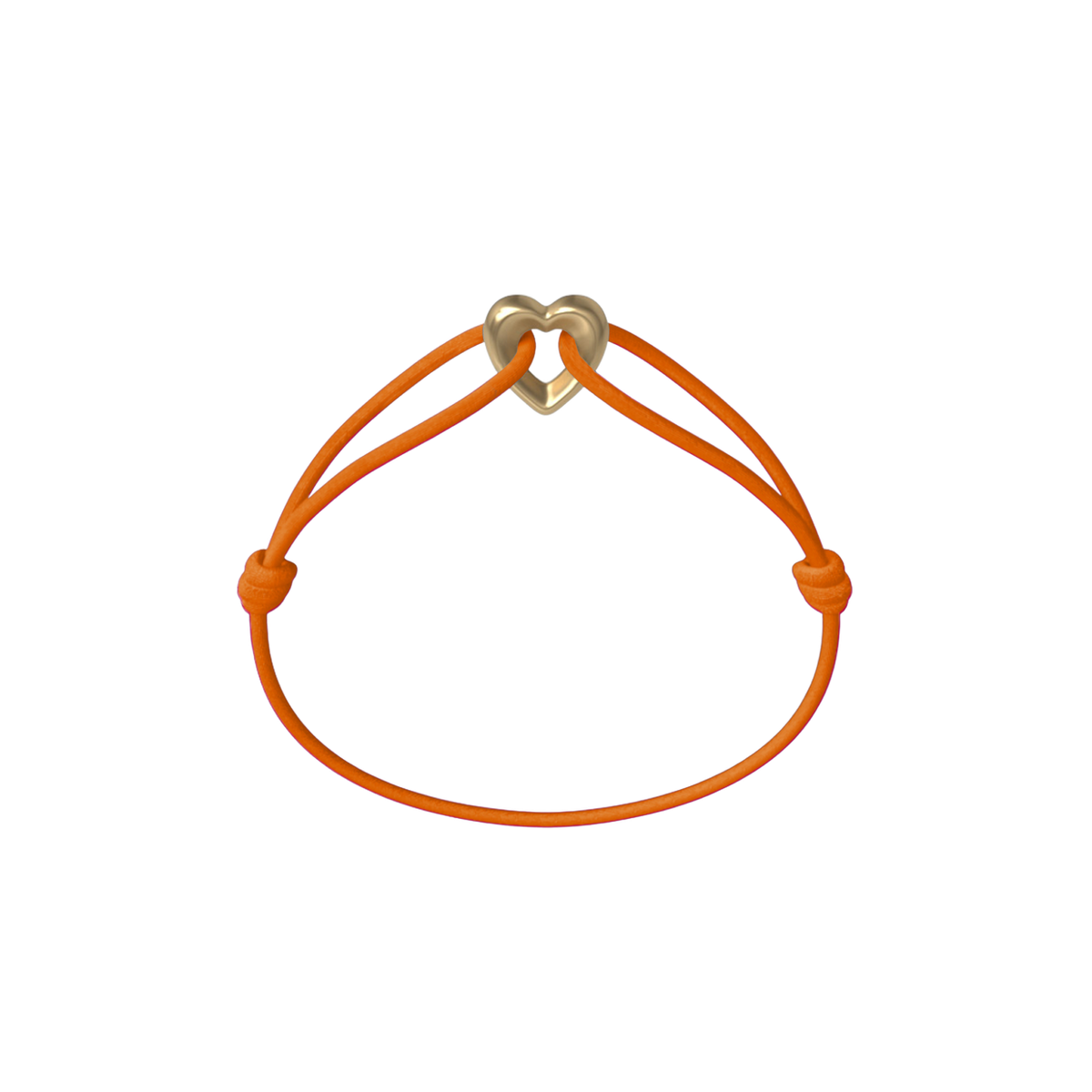 Golden Heart Kordelarmband