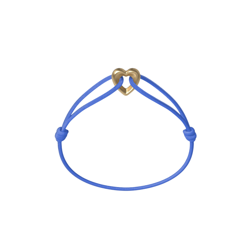 Golden Heart Kordelarmband