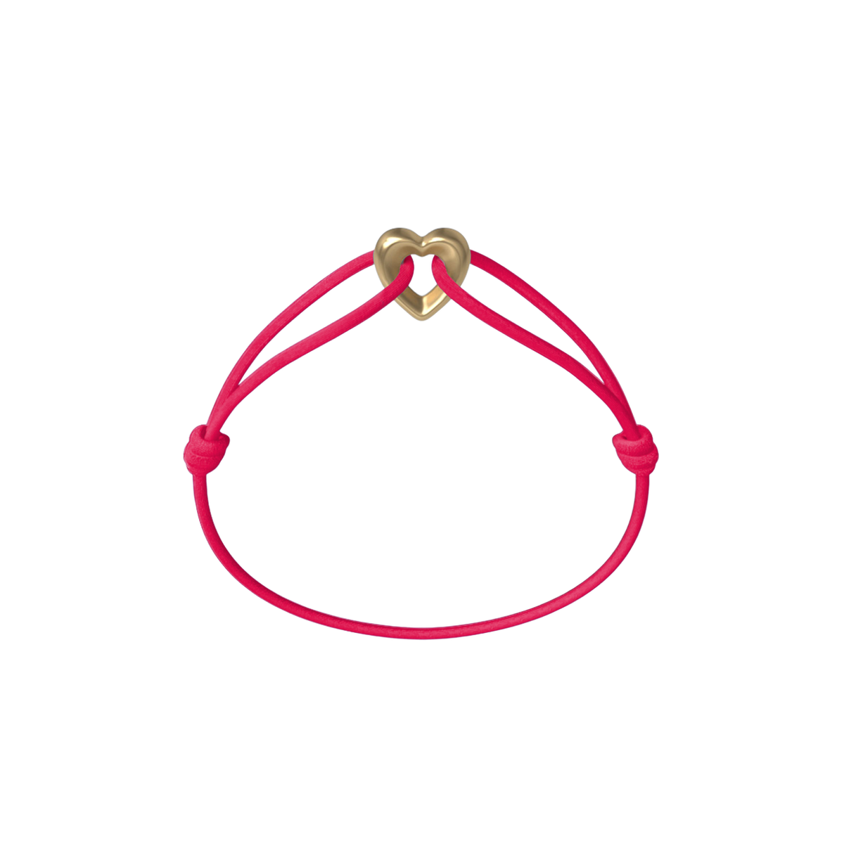 Golden Heart Kordelarmband