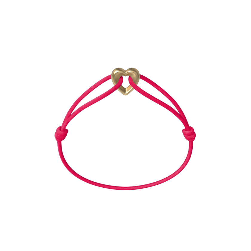 Golden Heart Kordelarmband