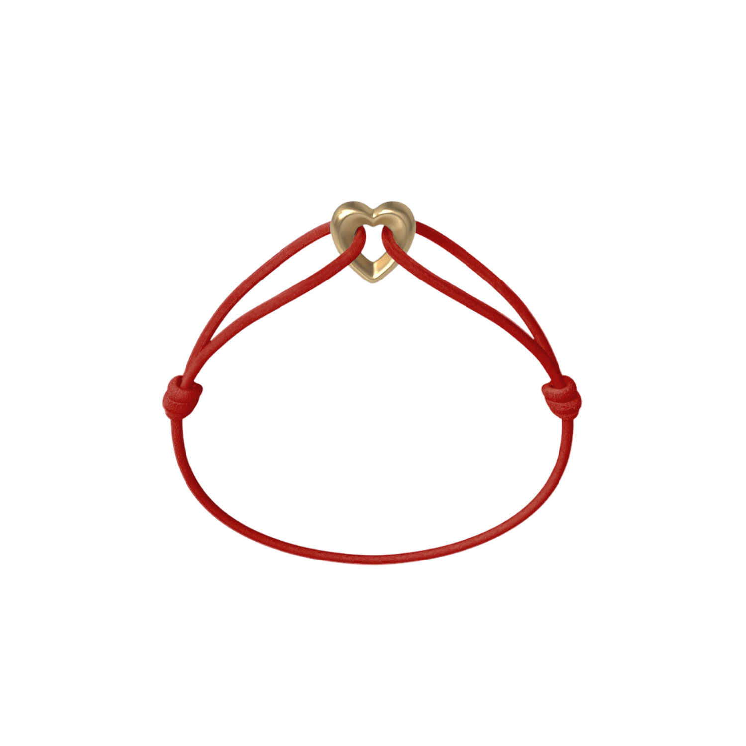 Golden Heart Kordelarmband