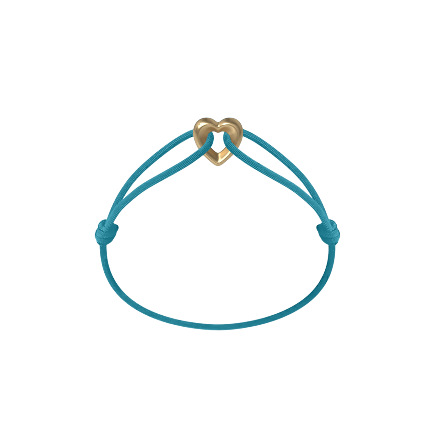 Golden Heart Kordelarmband