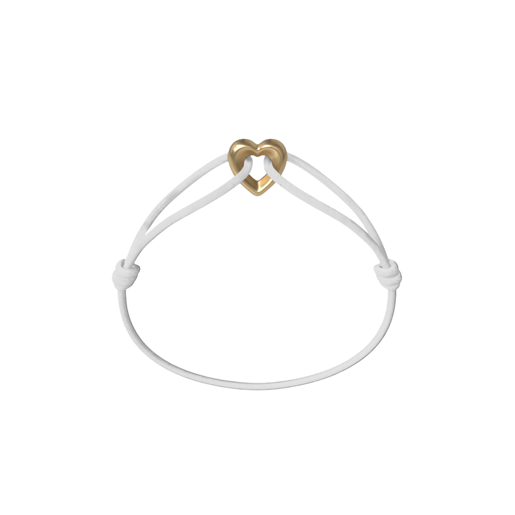 Golden Heart Cord Bracelet