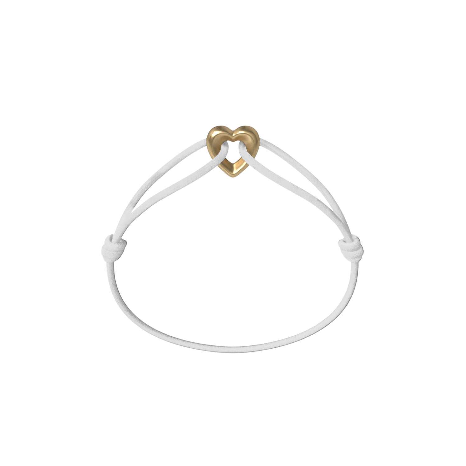 Golden Heart Kordelarmband