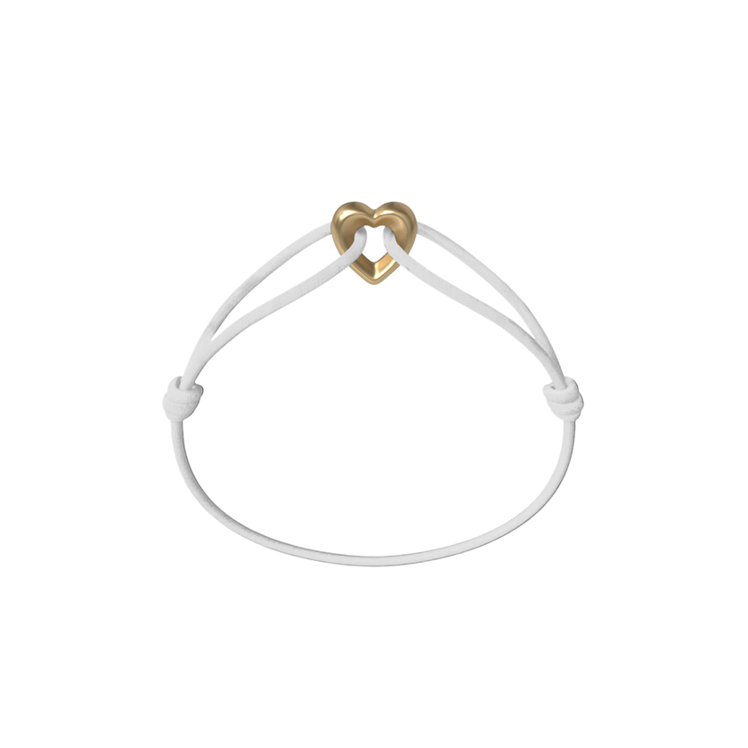 Golden Heart Kordelarmband