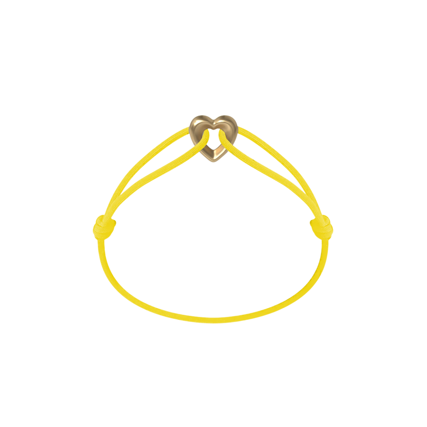 Golden Heart Kordelarmband