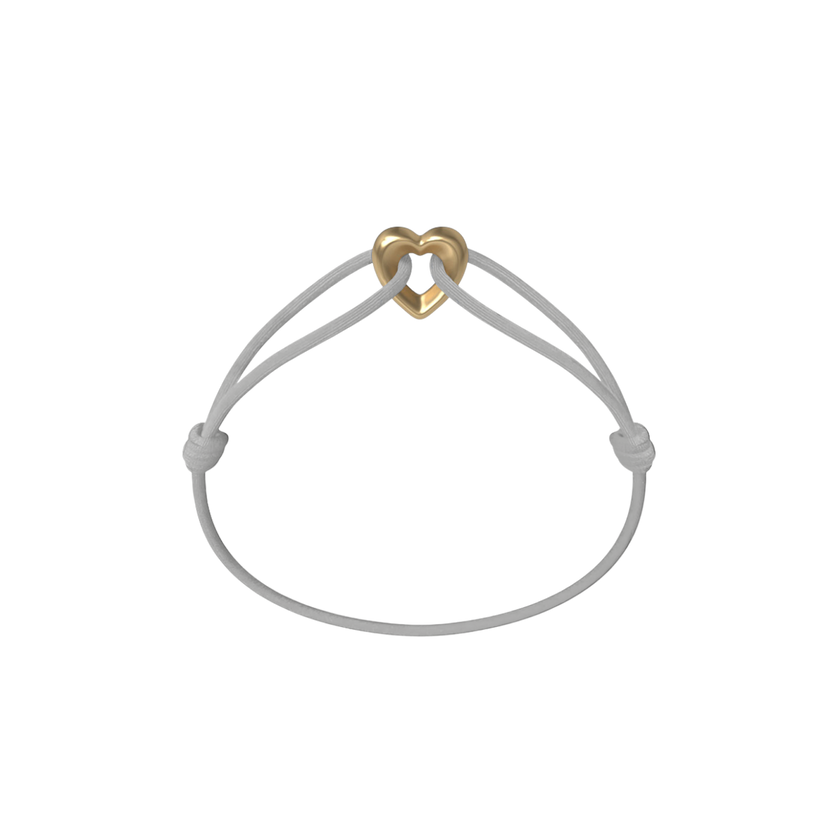 Golden Heart Kordelarmband