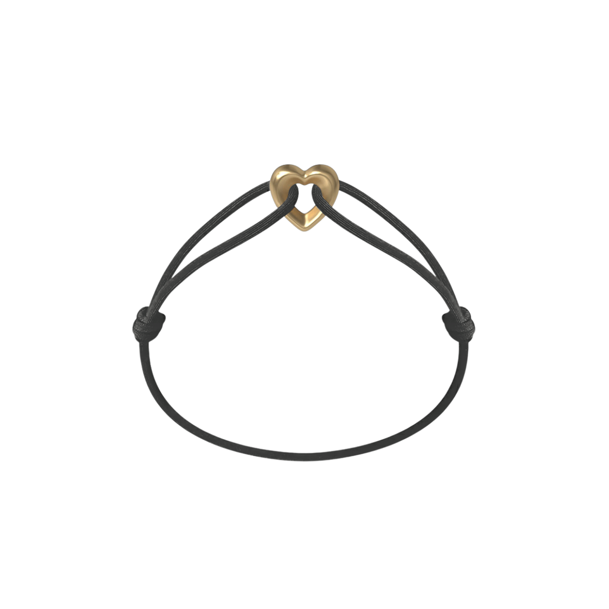 Golden Heart Kordelarmband