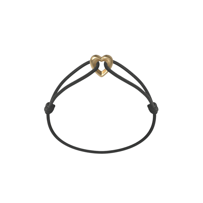 Golden Heart Kordelarmband