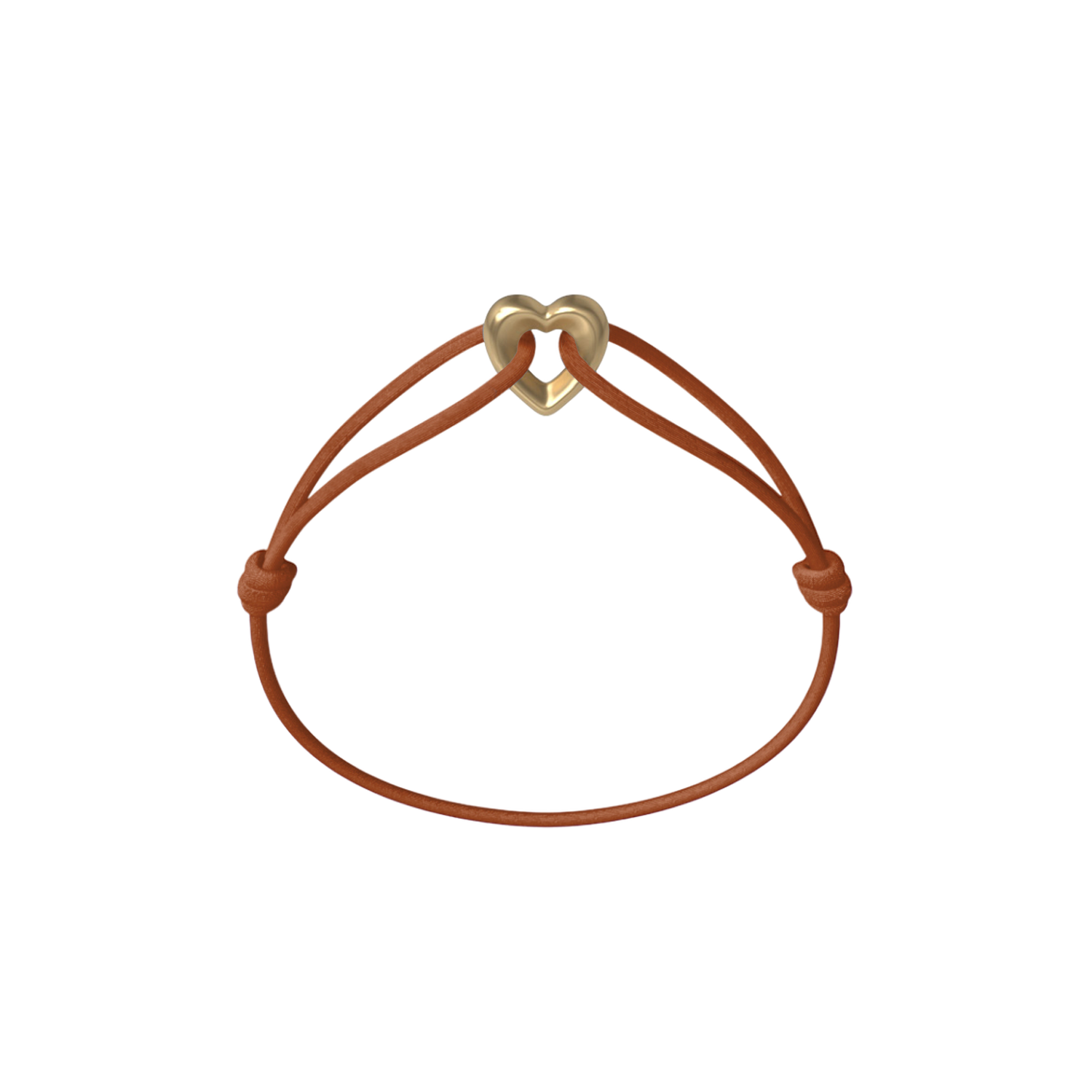 Golden Heart Kordelarmband