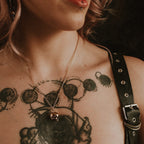 Gold Hel Skull Necklace