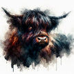 Highland Cow Soul Canvas