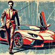 Hollywood Star Drive Canvas