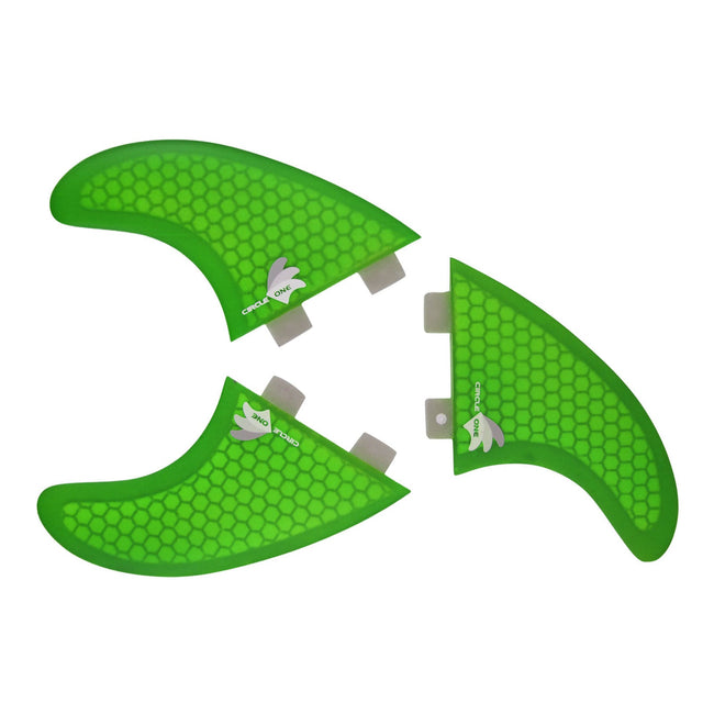 Quillas para Tabla de Surf Thruster Set (3 Quillas) Honeycomb - Compatible con FCS l & FCS ll especificación M5