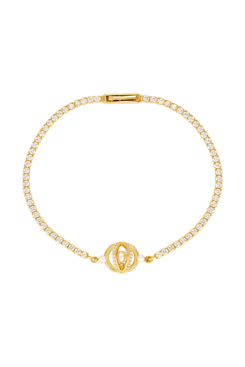 MAJESTY FRESHWATER PEARL BRACELET GOLD