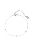 ADAGIO TOUCH OF SPARKLE PEARL BRACELET SILVER 15CM + 4CM