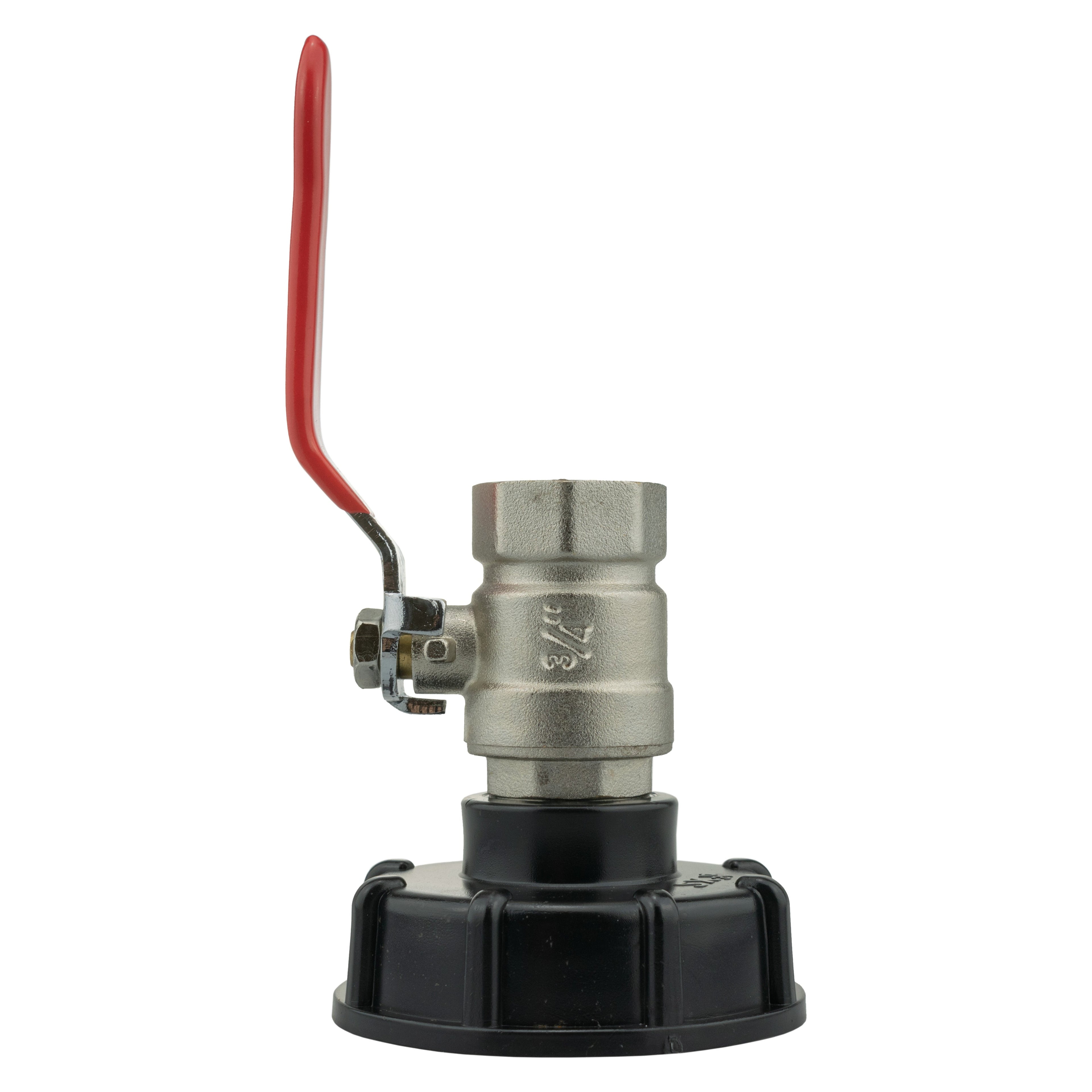 IBC 2” S60X6 Cap with ¾” BSPM-F Lever Valve