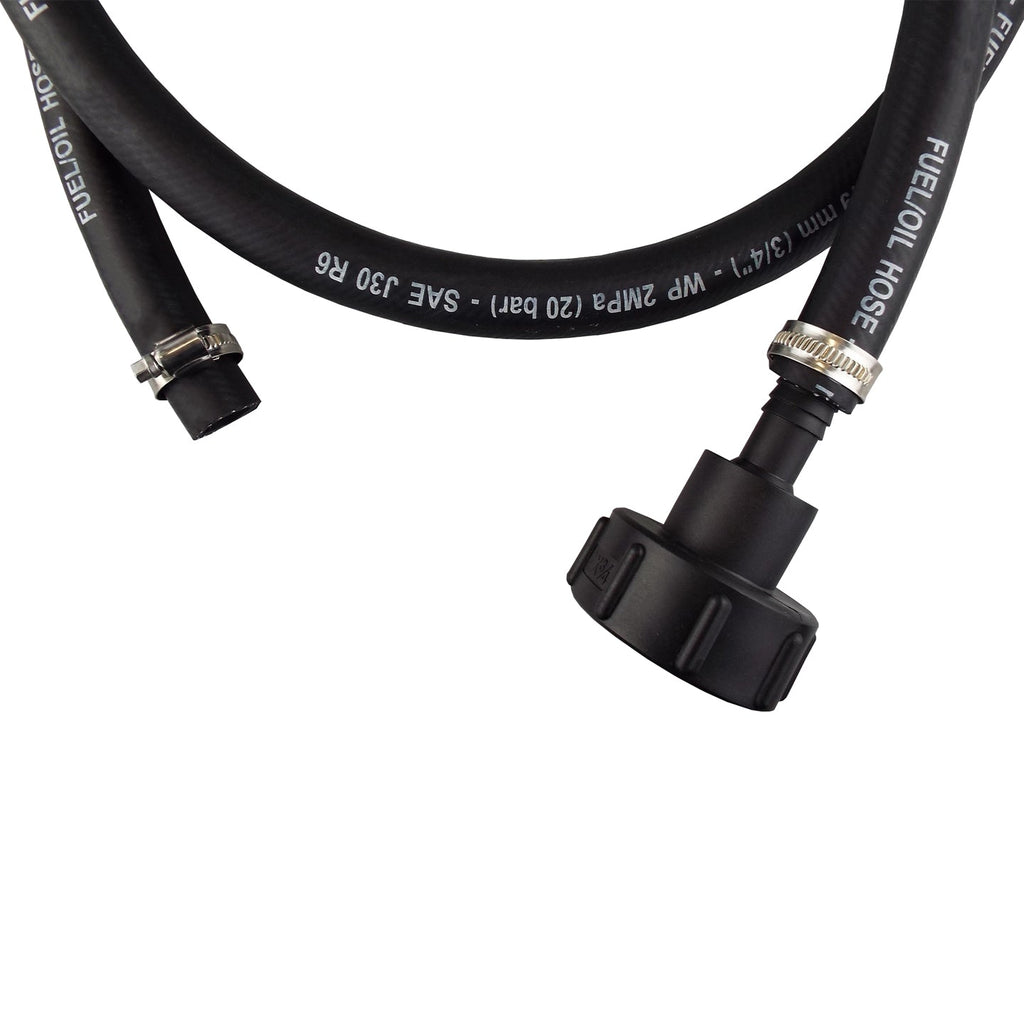 Fuel Gun with 3/4" Rubber Hose & Tank Adaptor Set